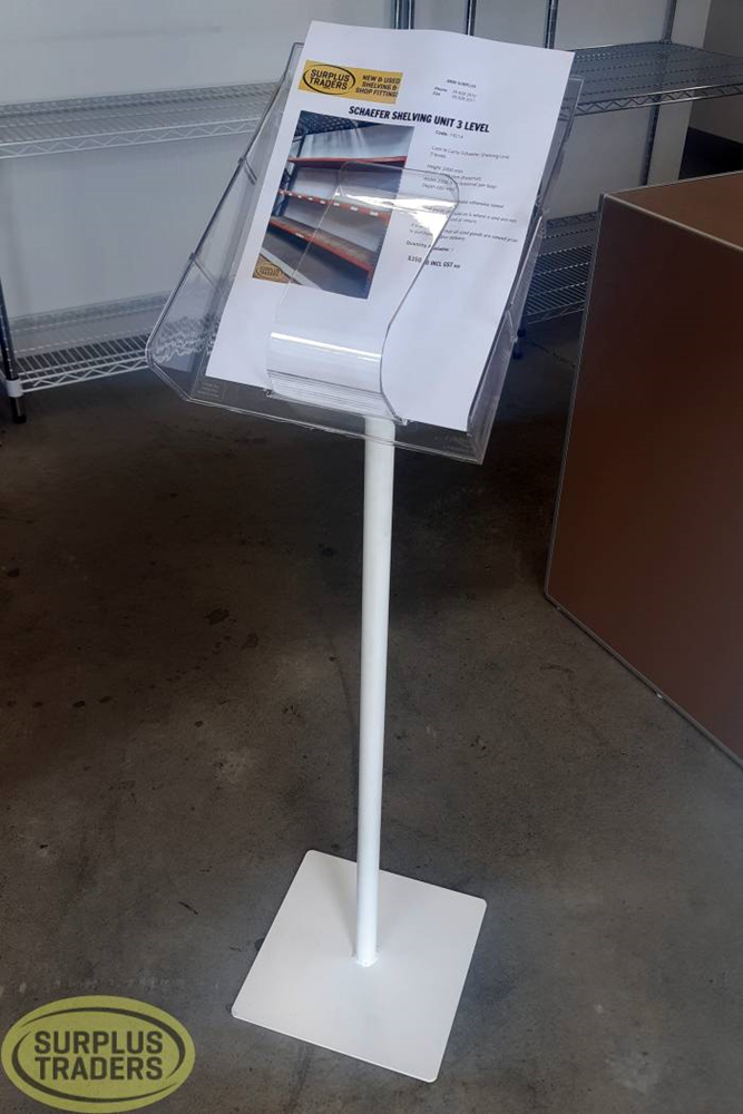 A4 Brochure Holder White