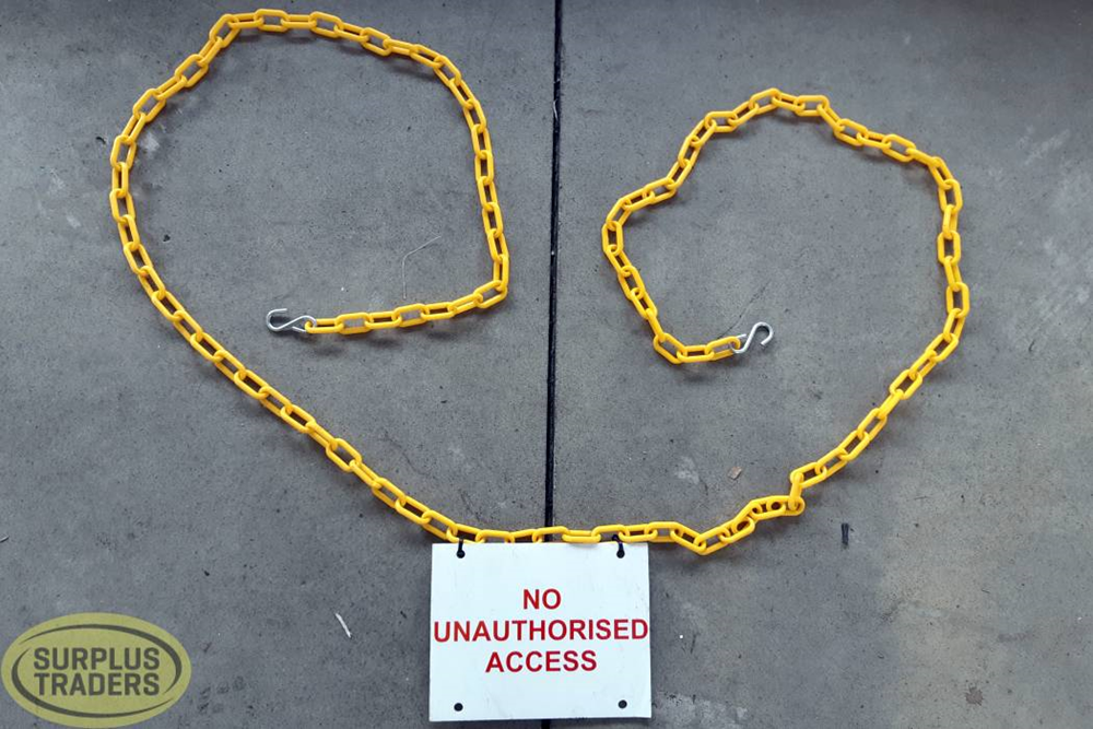 Plastic Yellow Chain Hooks