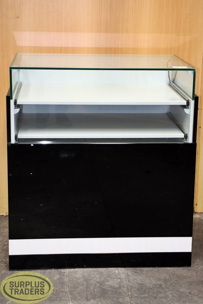 Glass Display Case Black