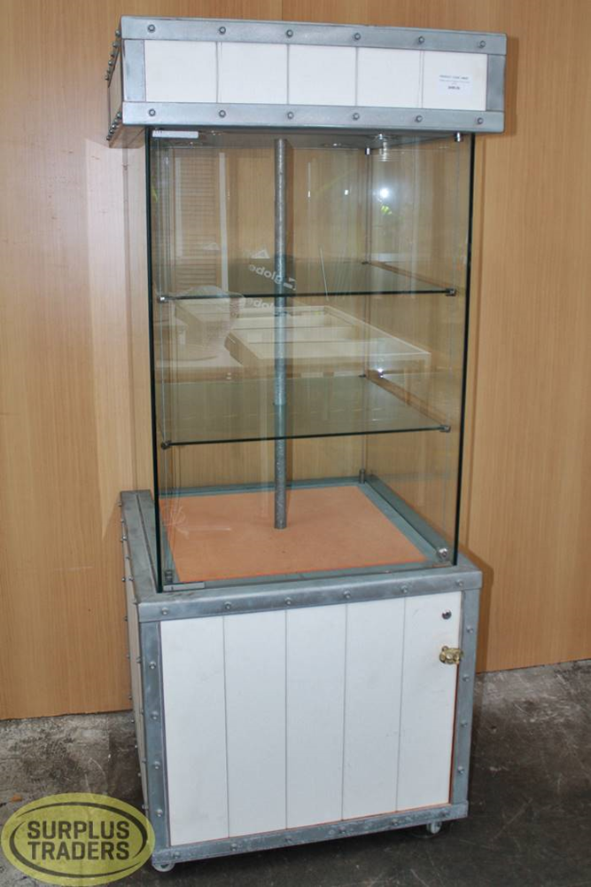 Glass Display Case on Castors