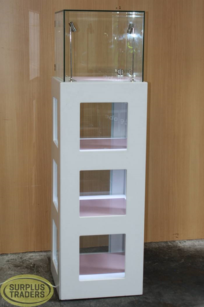 Tower Display Case White