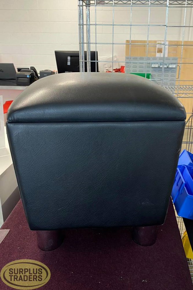 Black Foot Stool 470x450mm