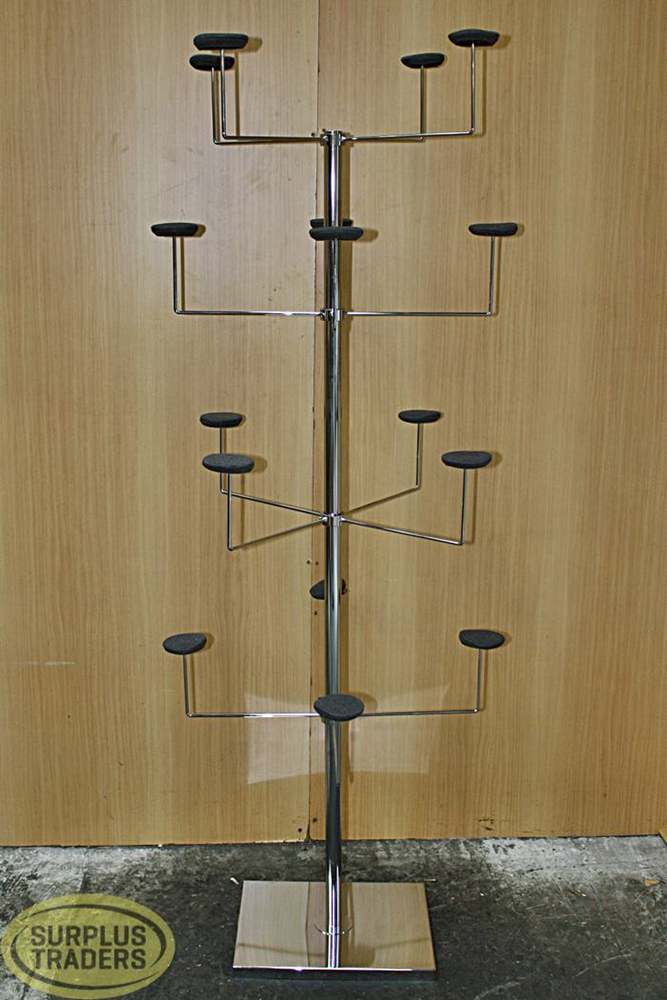 New Chrome Hat Tree 4 Tier