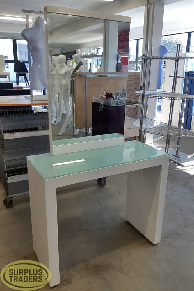 White Makeup Desk L1000mm