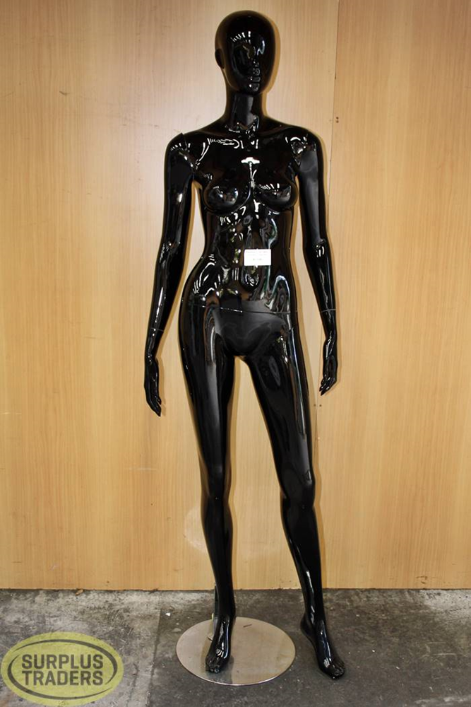 Mannequin Female Black Gloss