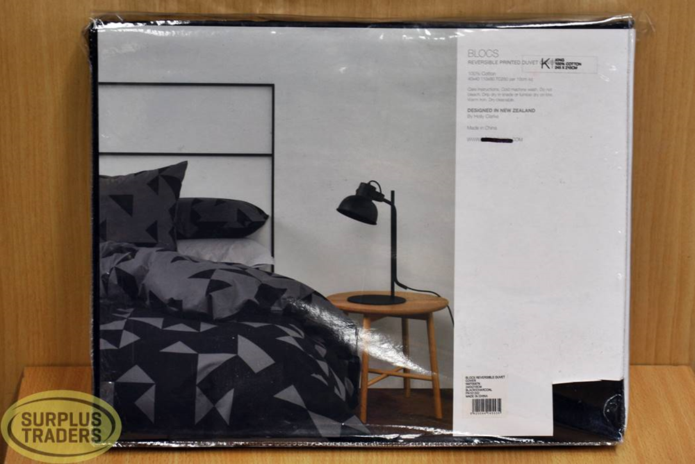 Duvet Cover King Blocs