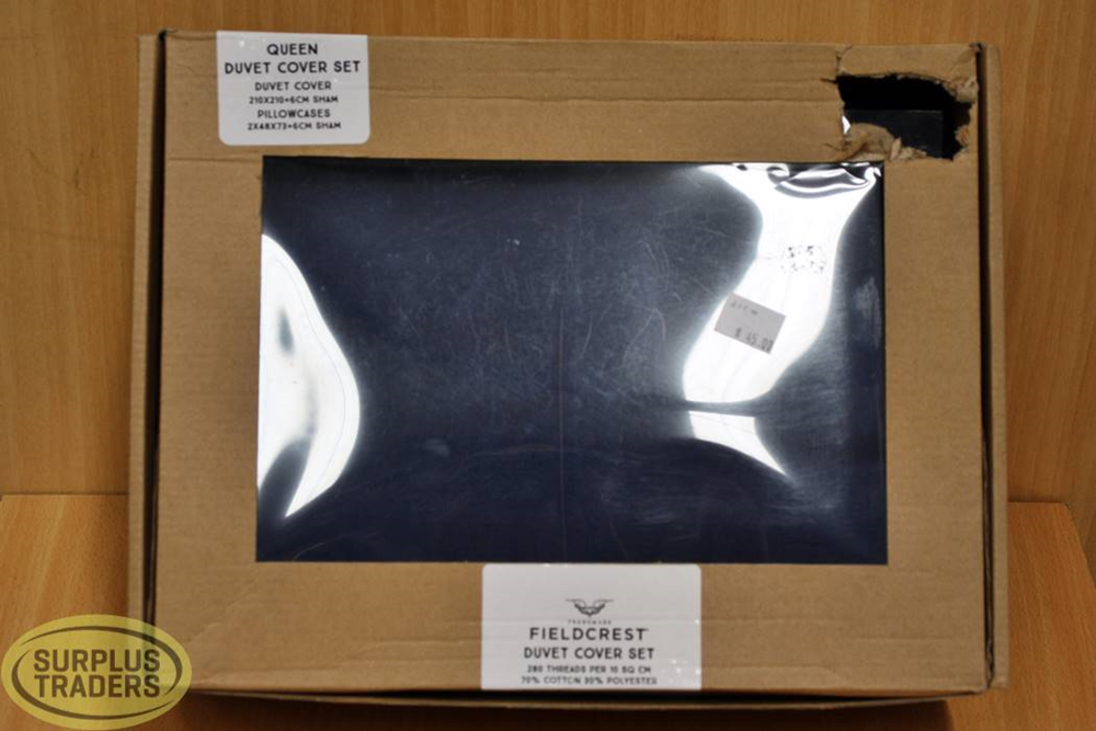 Duvet Cover Set Queen Navy