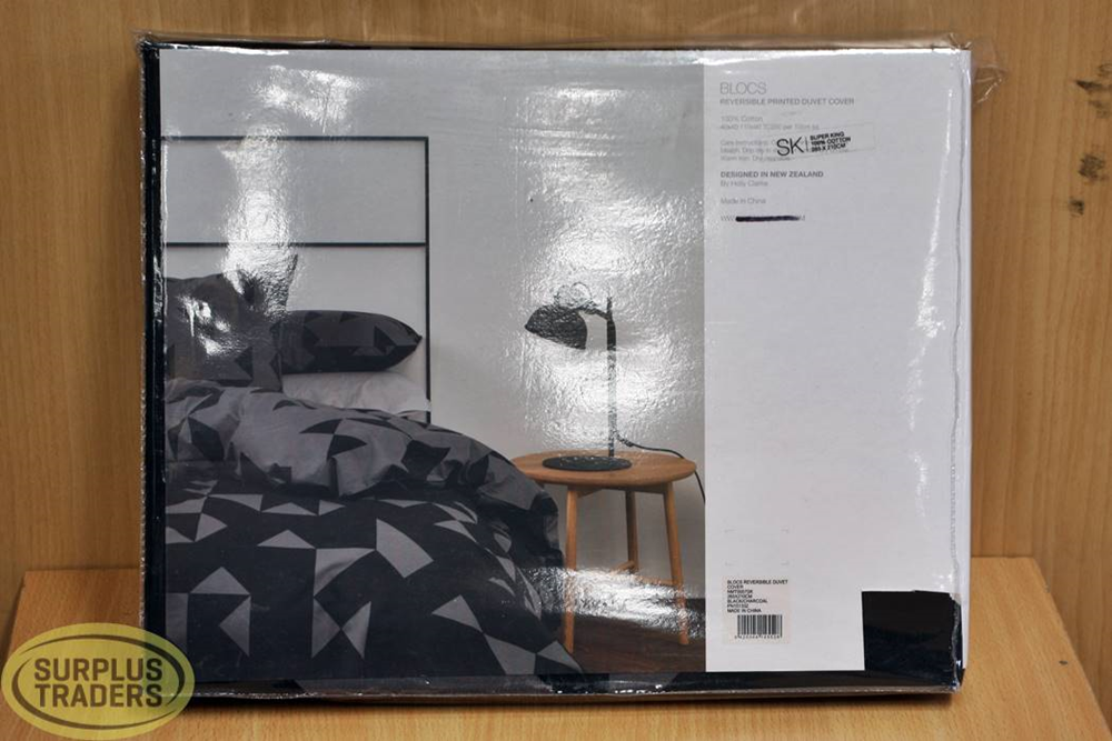 Duvet Cover Super King Blocs