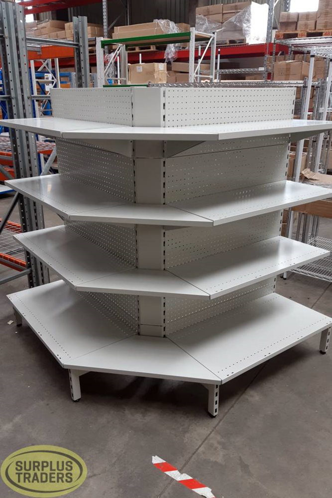 New Dairy Shelving 3 Bay Outer