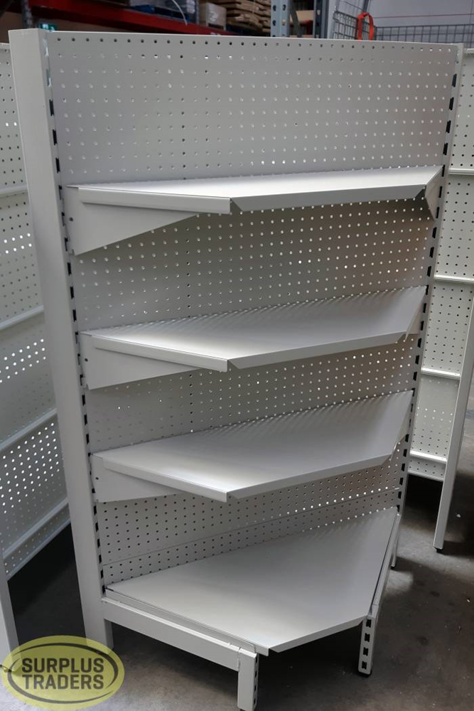 New Dairy Shelving Corner Unit