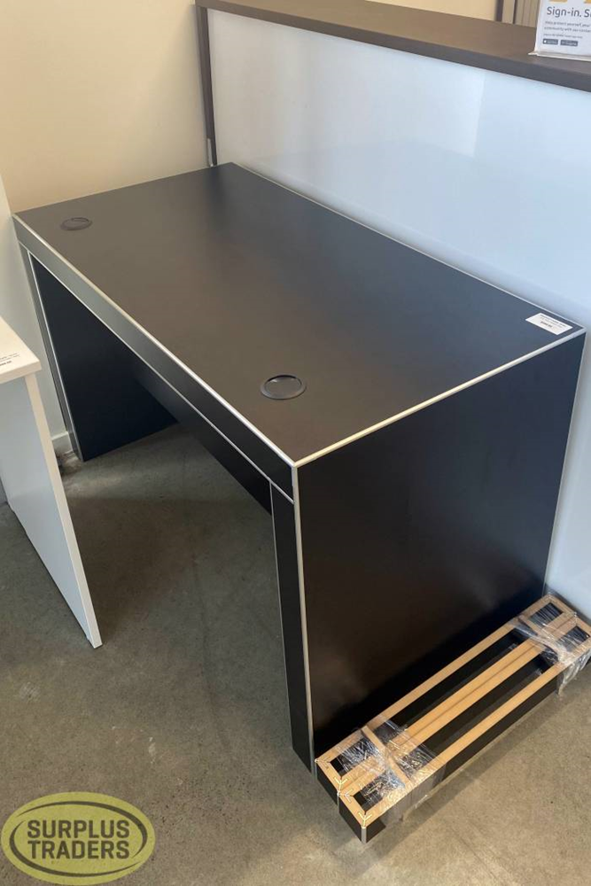 Black Study Desk L1200mm