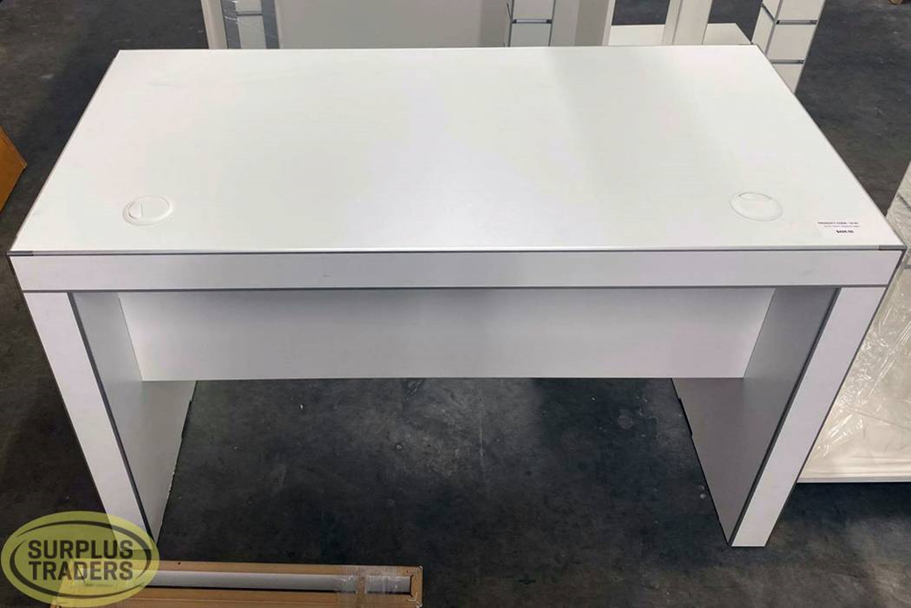 White Study Desk L1200mm