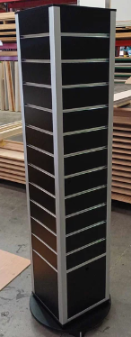 Slatwall Black 4 Way Display