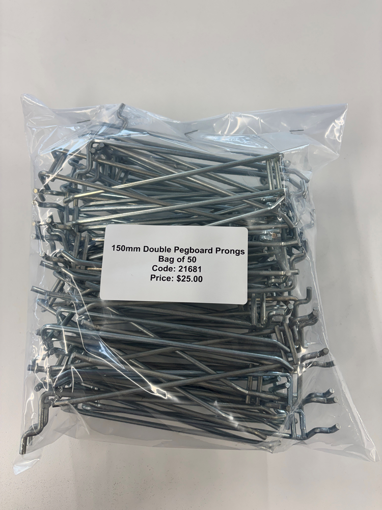 150mm Double Pegboard Prong B