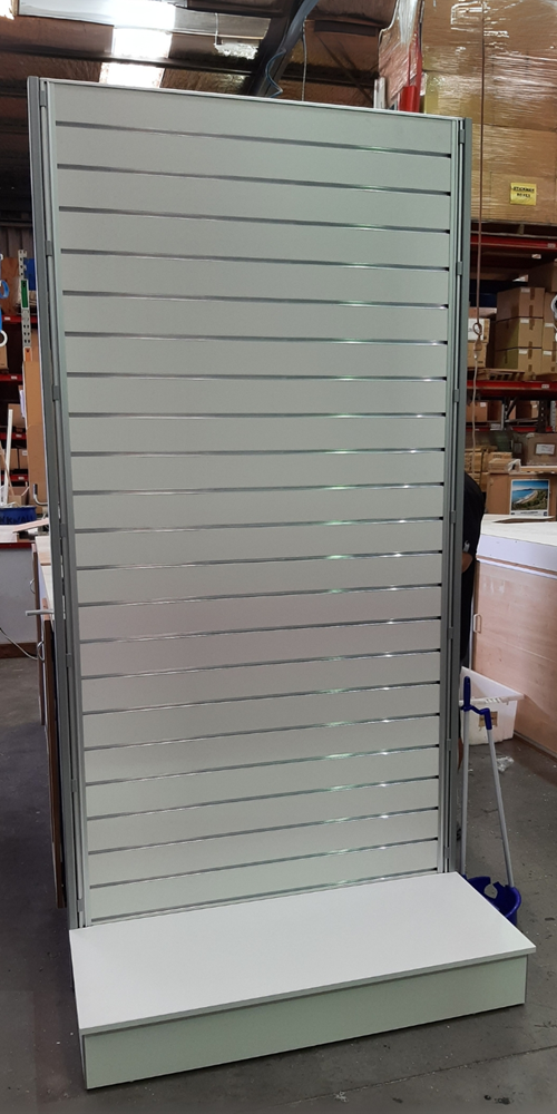 White Slatwall Free Standing