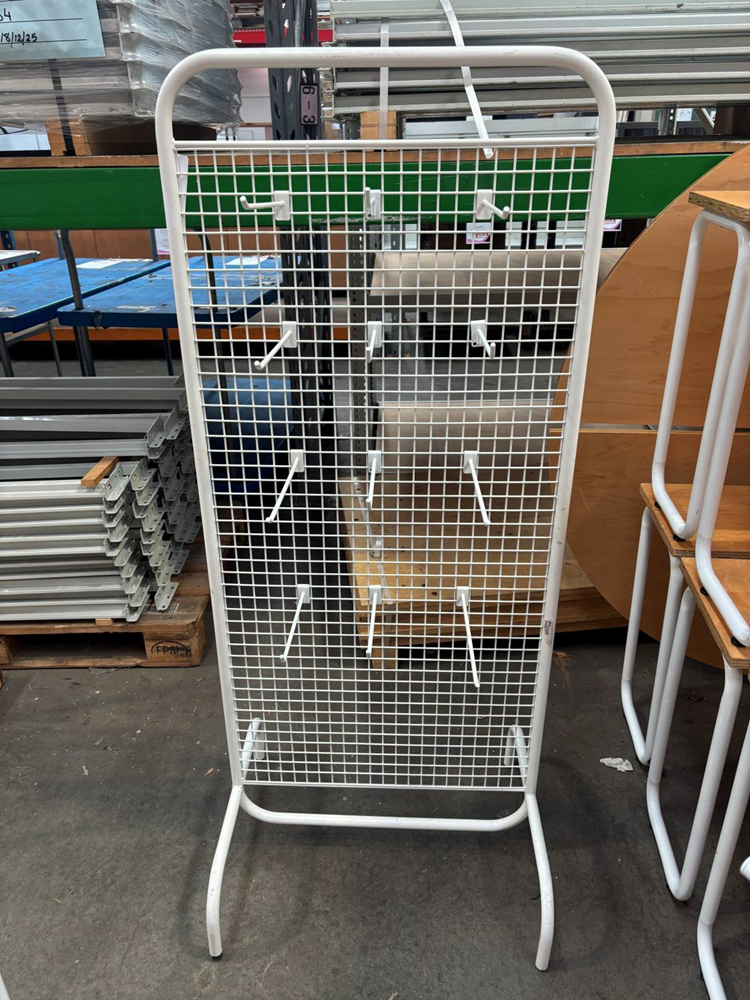 White Mesh Display Stand - Us