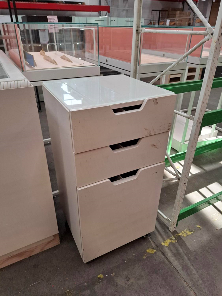 Glass Top Drawers - Used